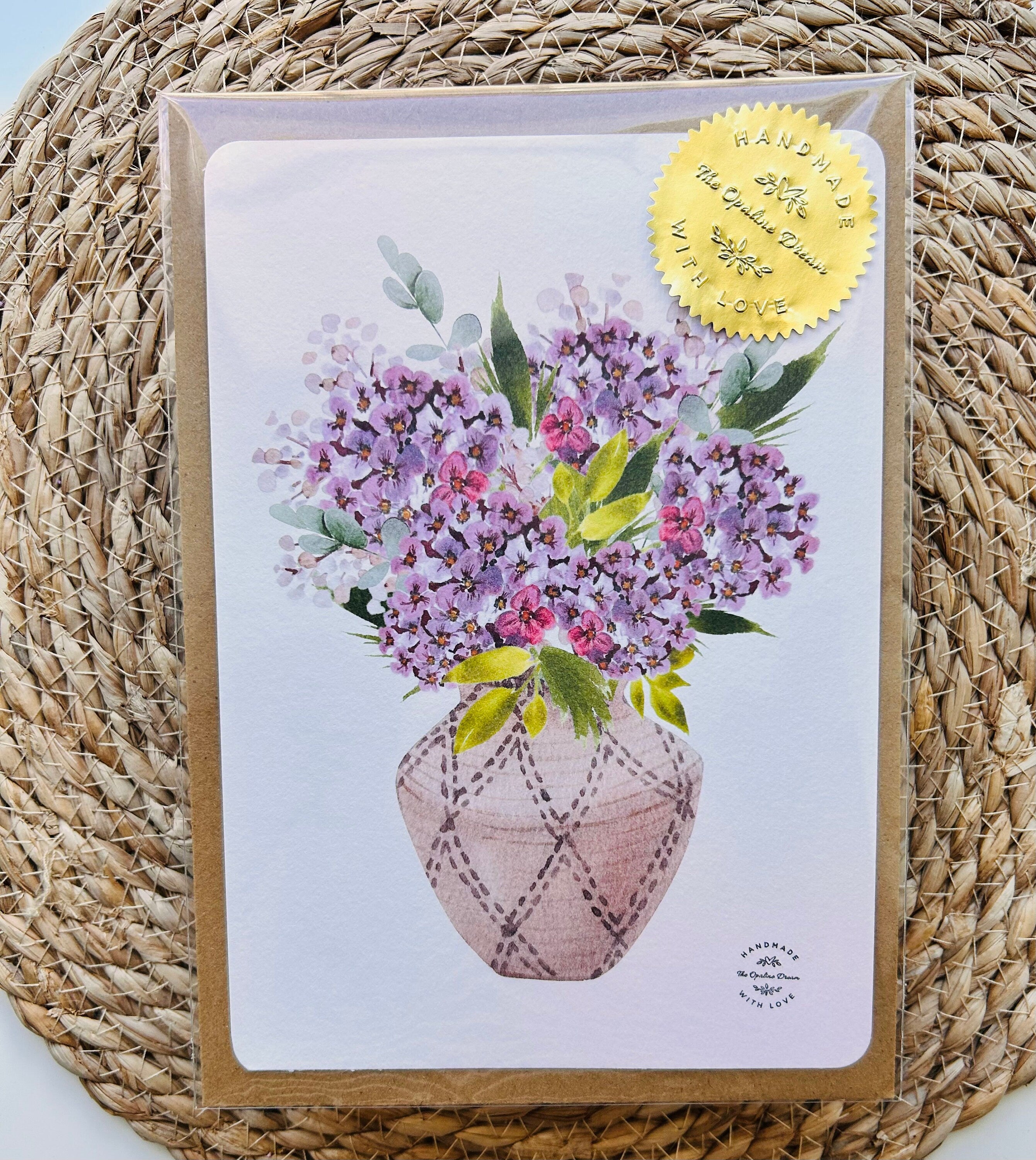 Carte Aquarelle Originale Toutes Occasions | Reproduction Artisanale Française + Enveloppe