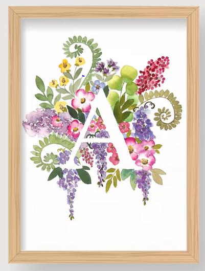 Aquarelle Surprise Personnalisée A4 | Illustration Unique sur Papier 100% Coton