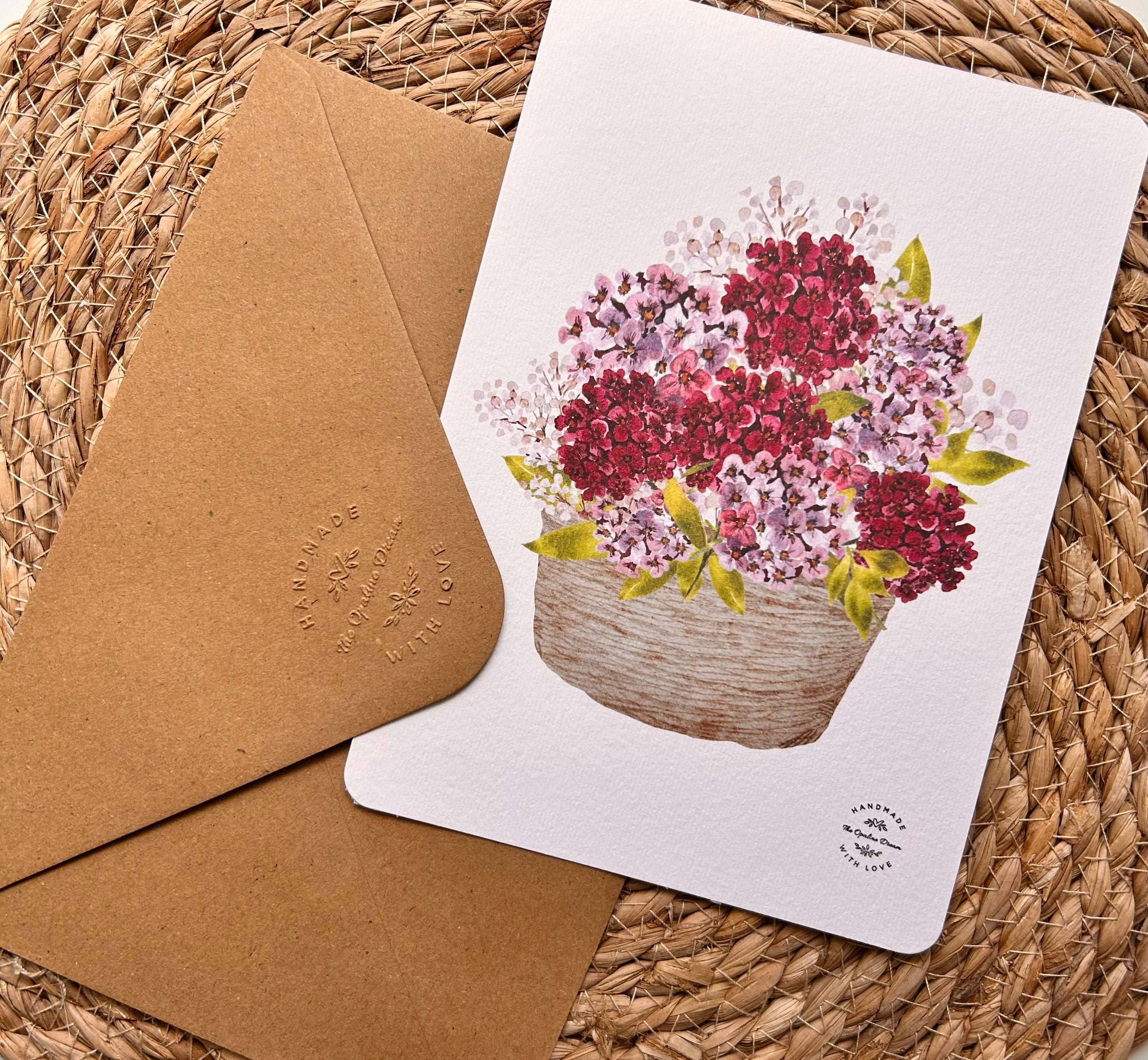 Carte Aquarelle Toutes Occasions | Illustration Originale A5 + Enveloppe