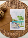 Carte Aquarelle Originale | Illustration Artisanale A5 + Enveloppe