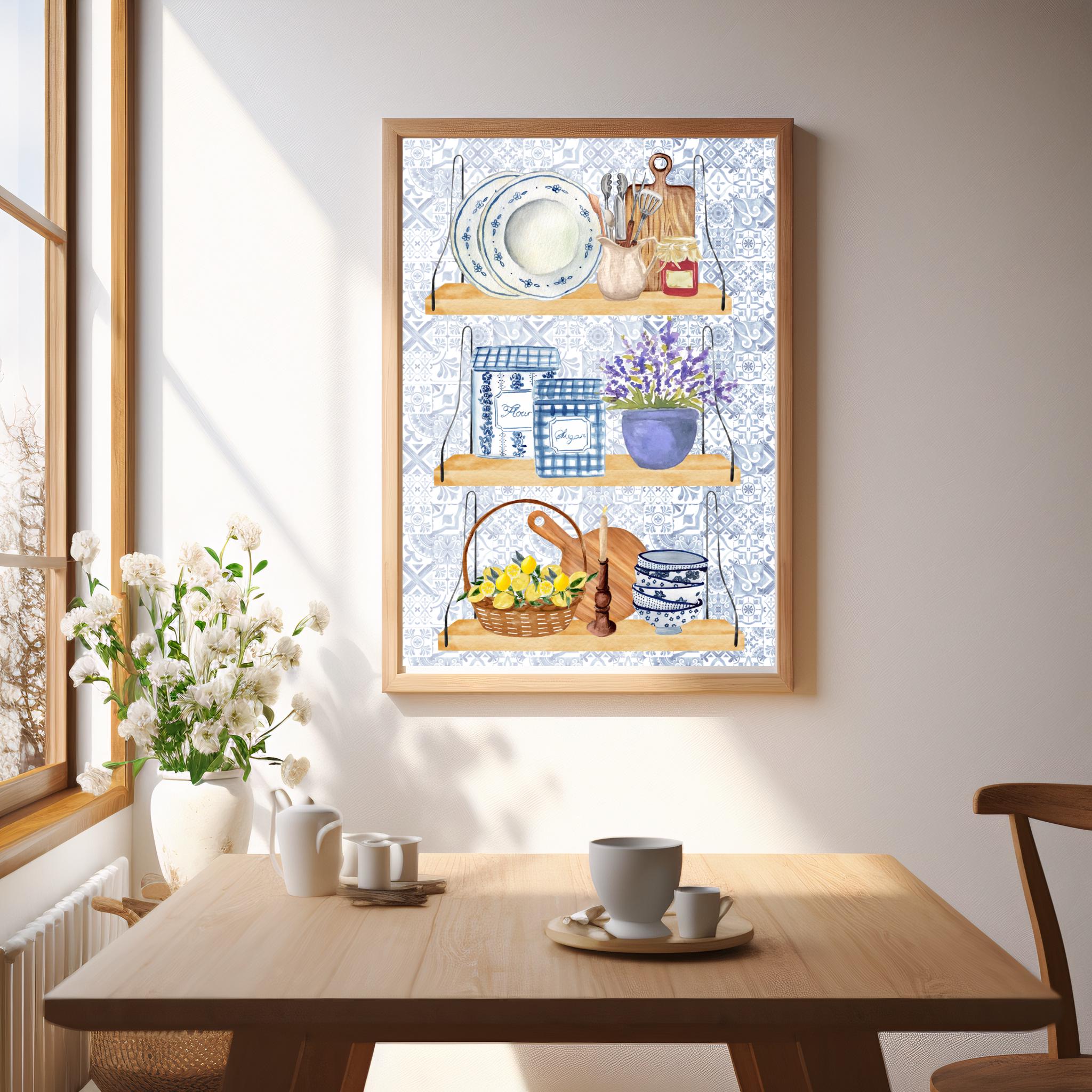 Impression Aquarelle "Les Trésors de ma Cuisine" A4 | Illustration Bucolique