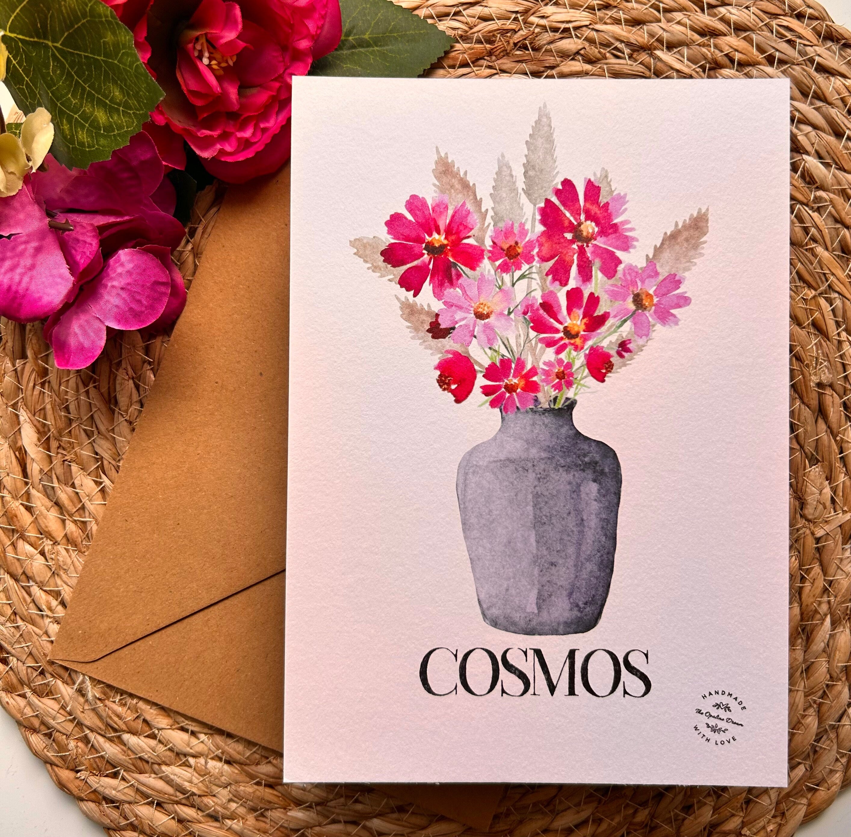 Carte Aquarelle Toutes Occasions | Illustration Originale A5 + Enveloppe