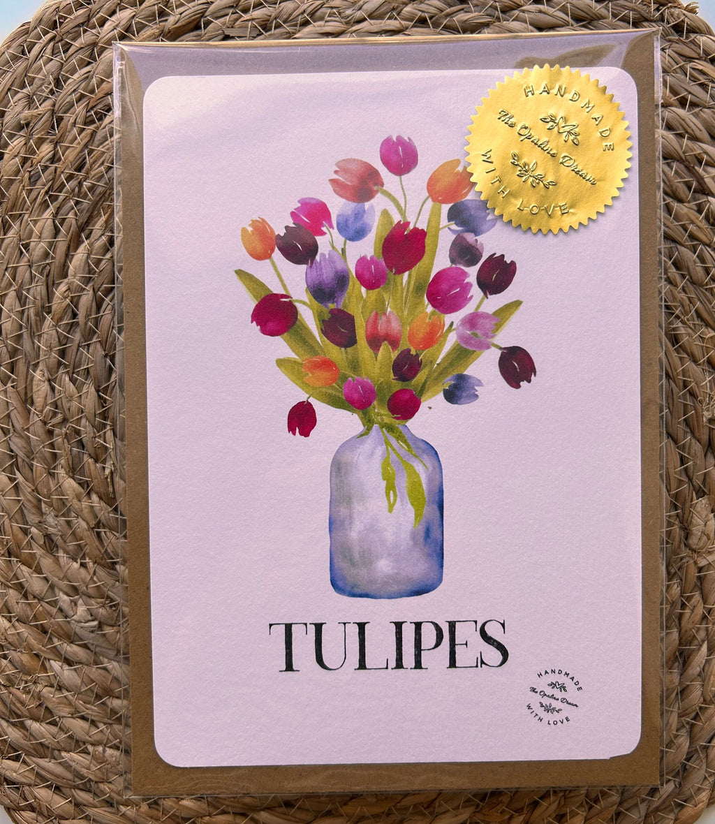 Carte Aquarelle Toutes Occasions | Illustration Originale A5 + Enveloppe