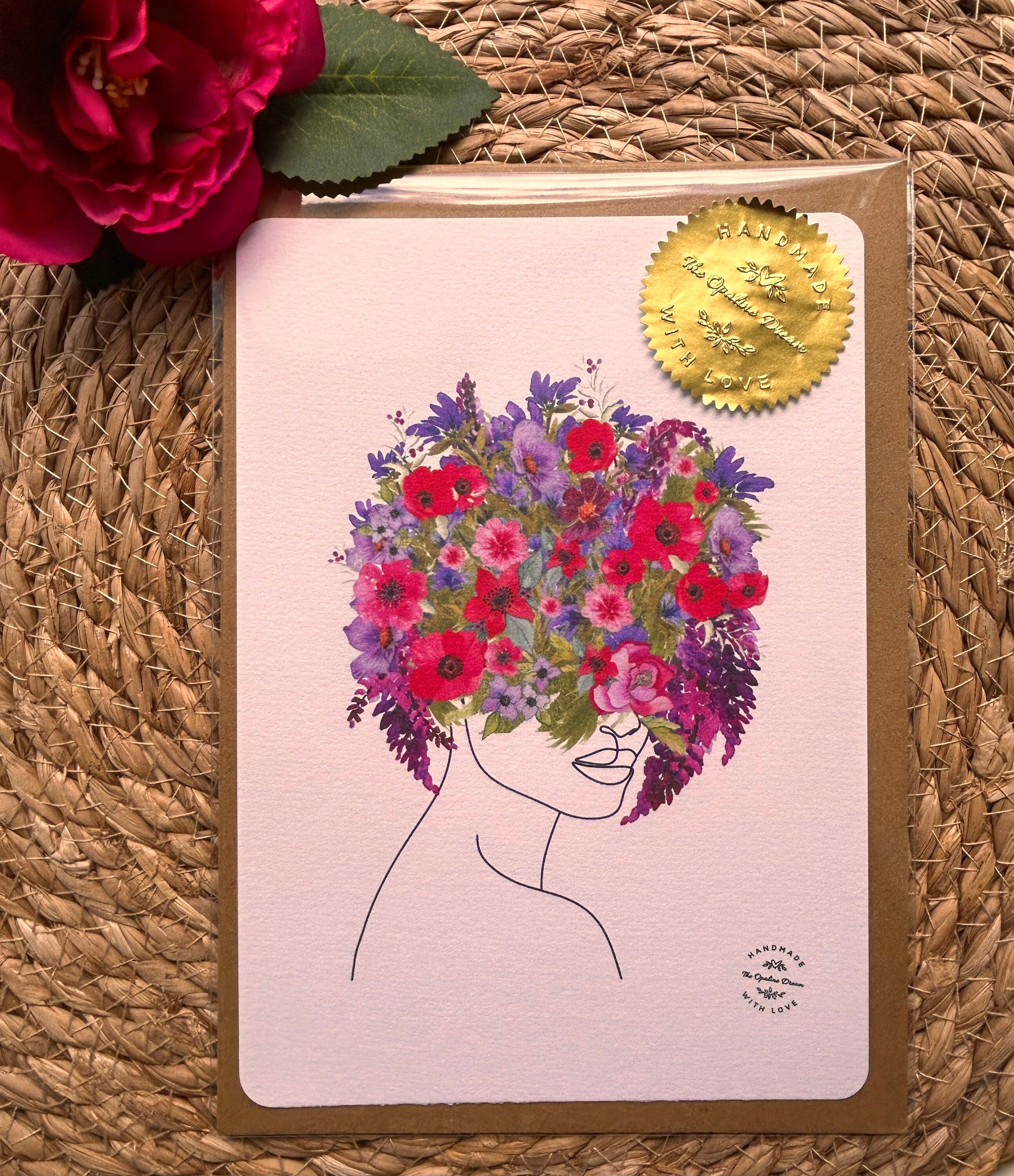 Carte Aquarelle Toutes Occasions | Illustration Originale A5 + Enveloppe