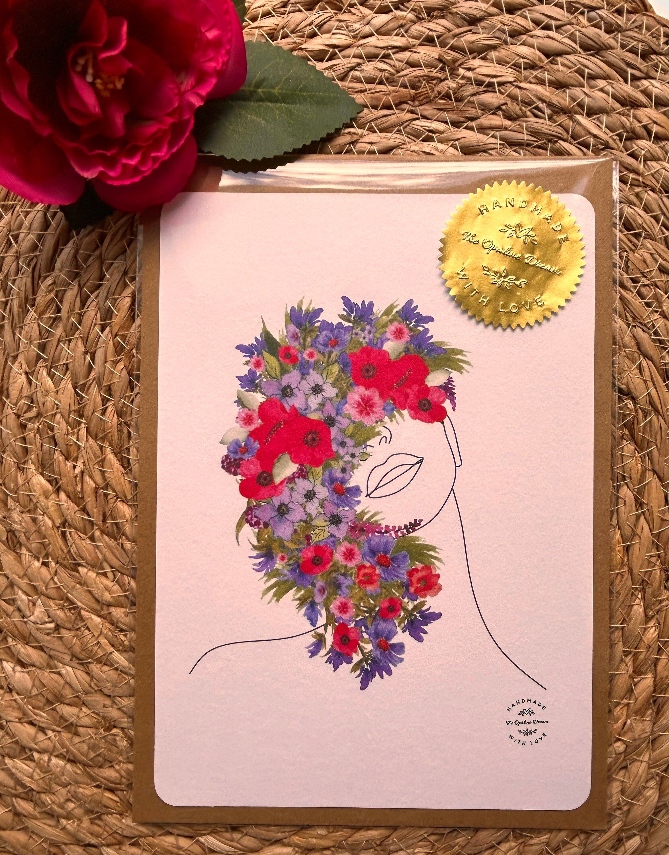 Carte Aquarelle Toutes Occasions | Illustration Originale A5 + Enveloppe
