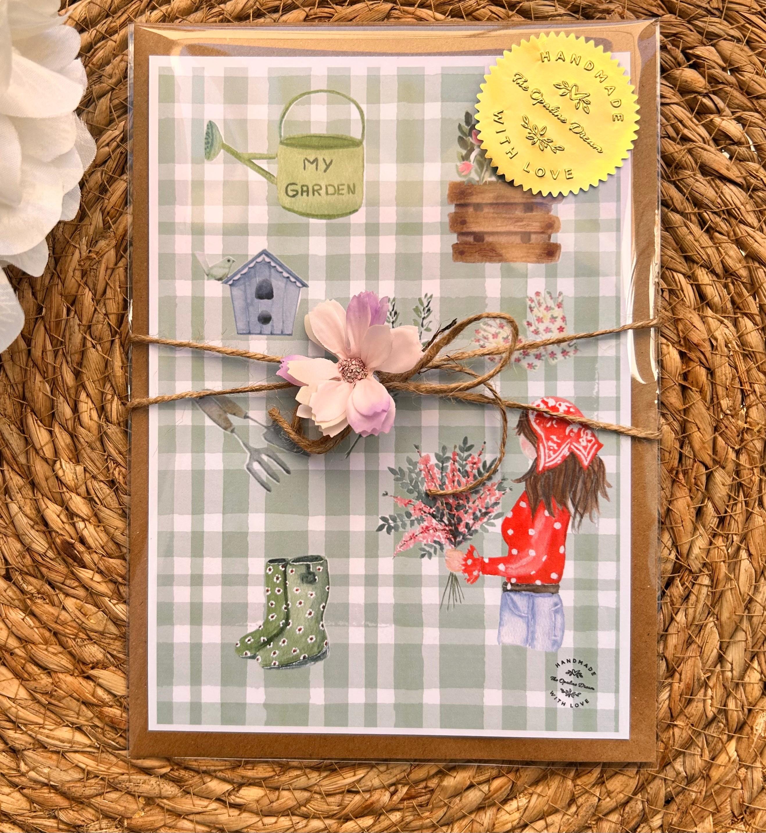 Carte Aquarelle Originale A5 | Illustration Artisanale + Enveloppe