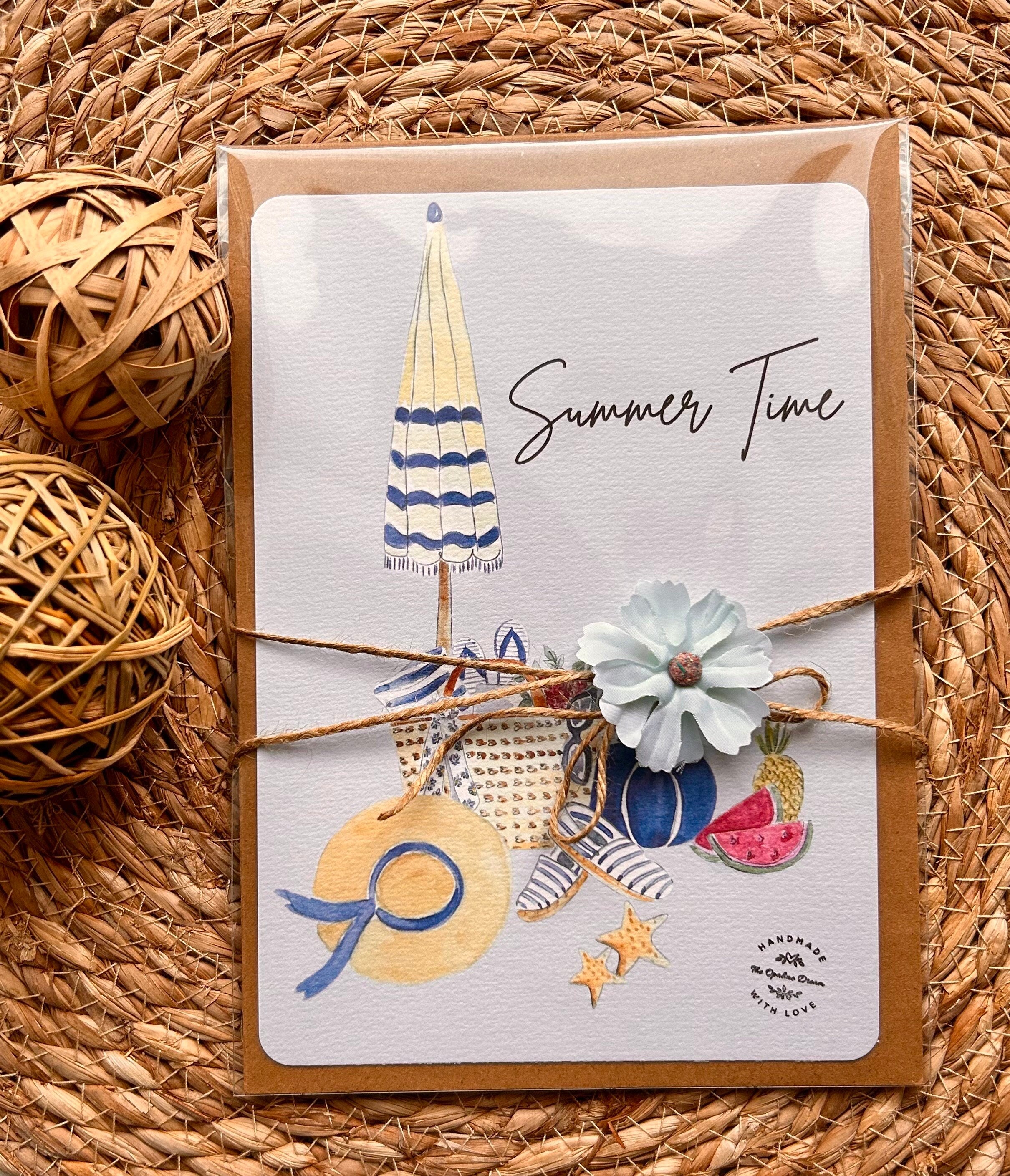 Carte Aquarelle Toutes Occasions | Illustration Originale A5 + Enveloppe