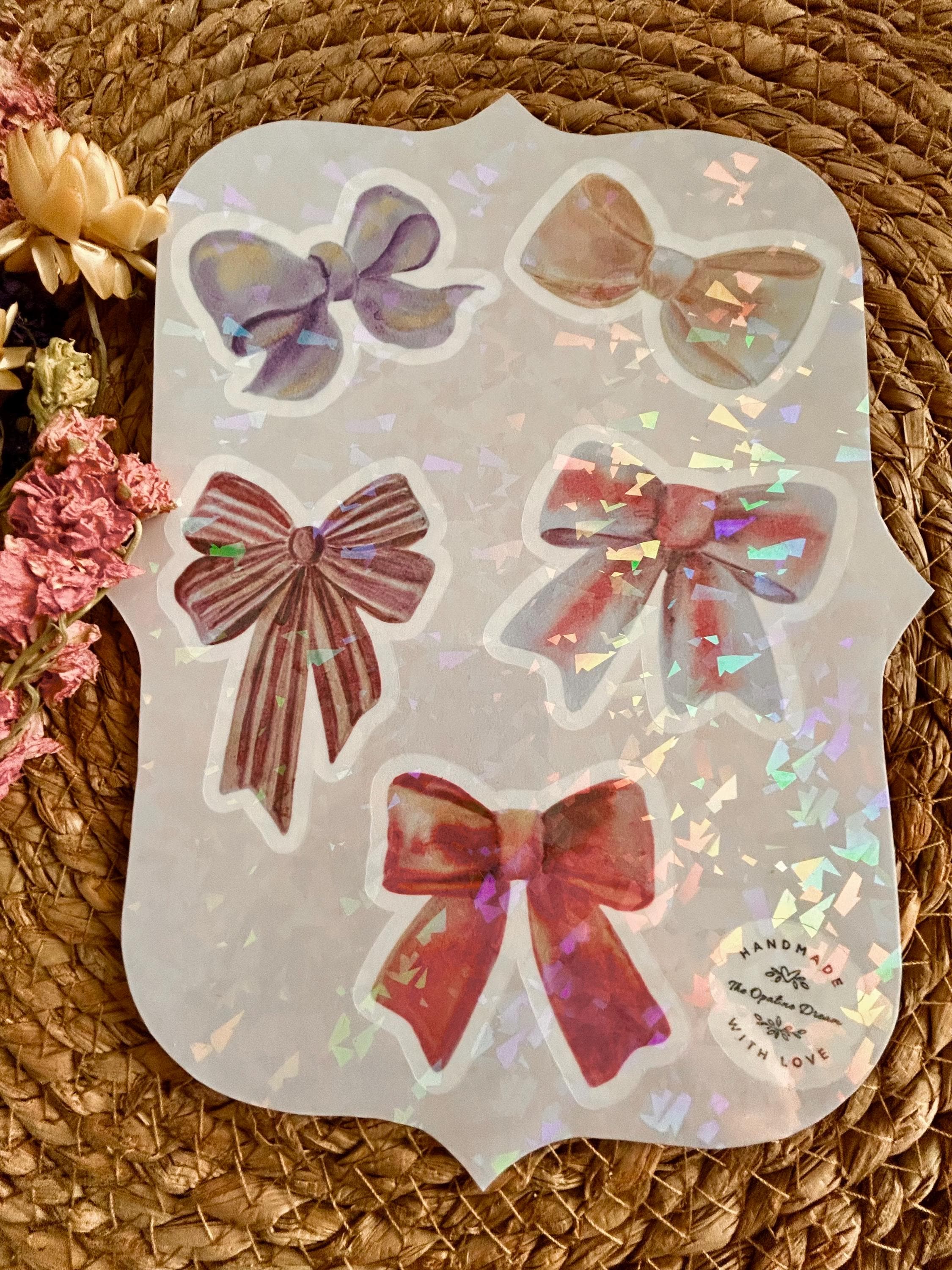 Planche Stickers Rubans Aquarelle Holographiques A5 | Édition Limitée