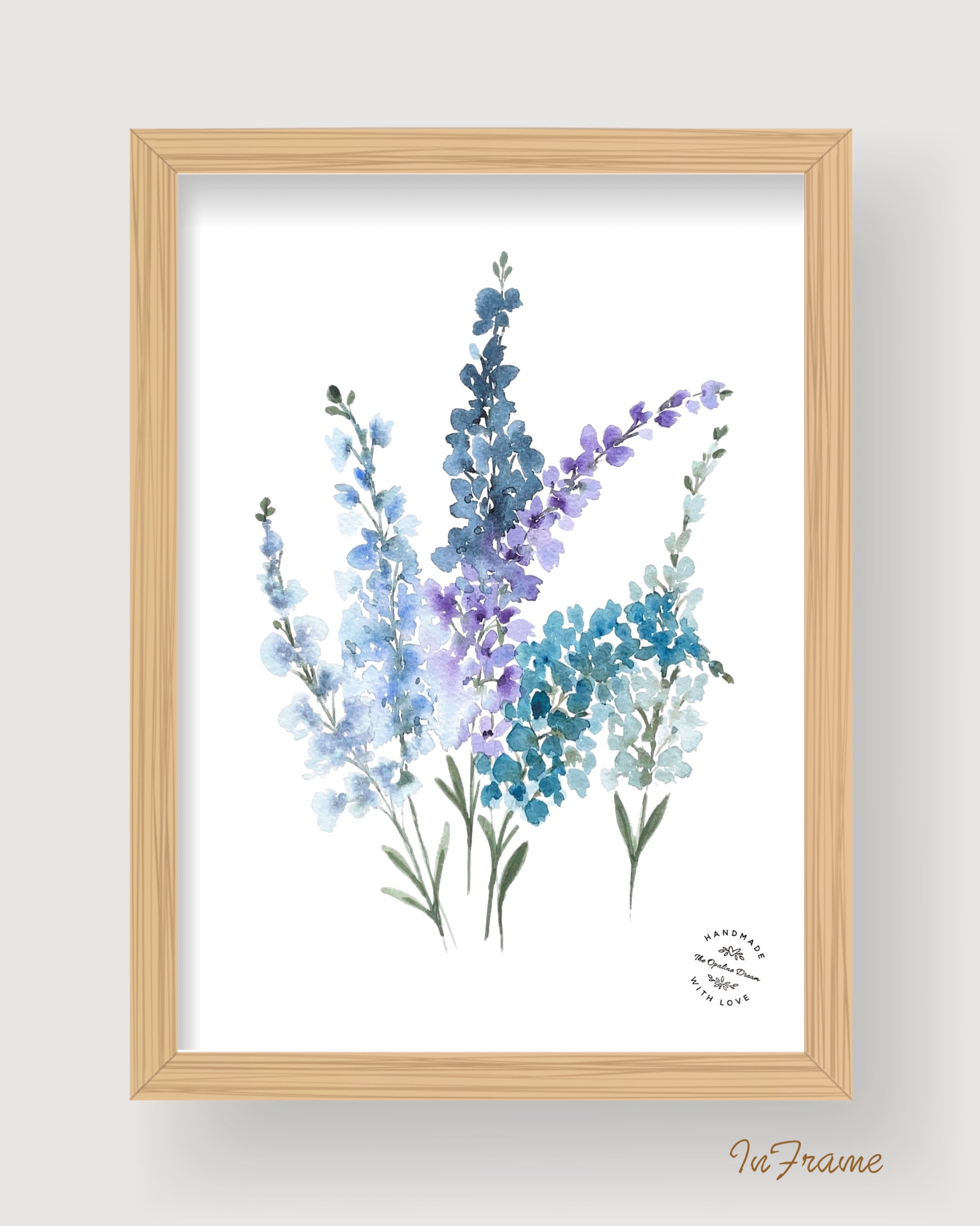 Impression Aquarelle Originale A4 | Illustration Artisanale sur Papier 300g