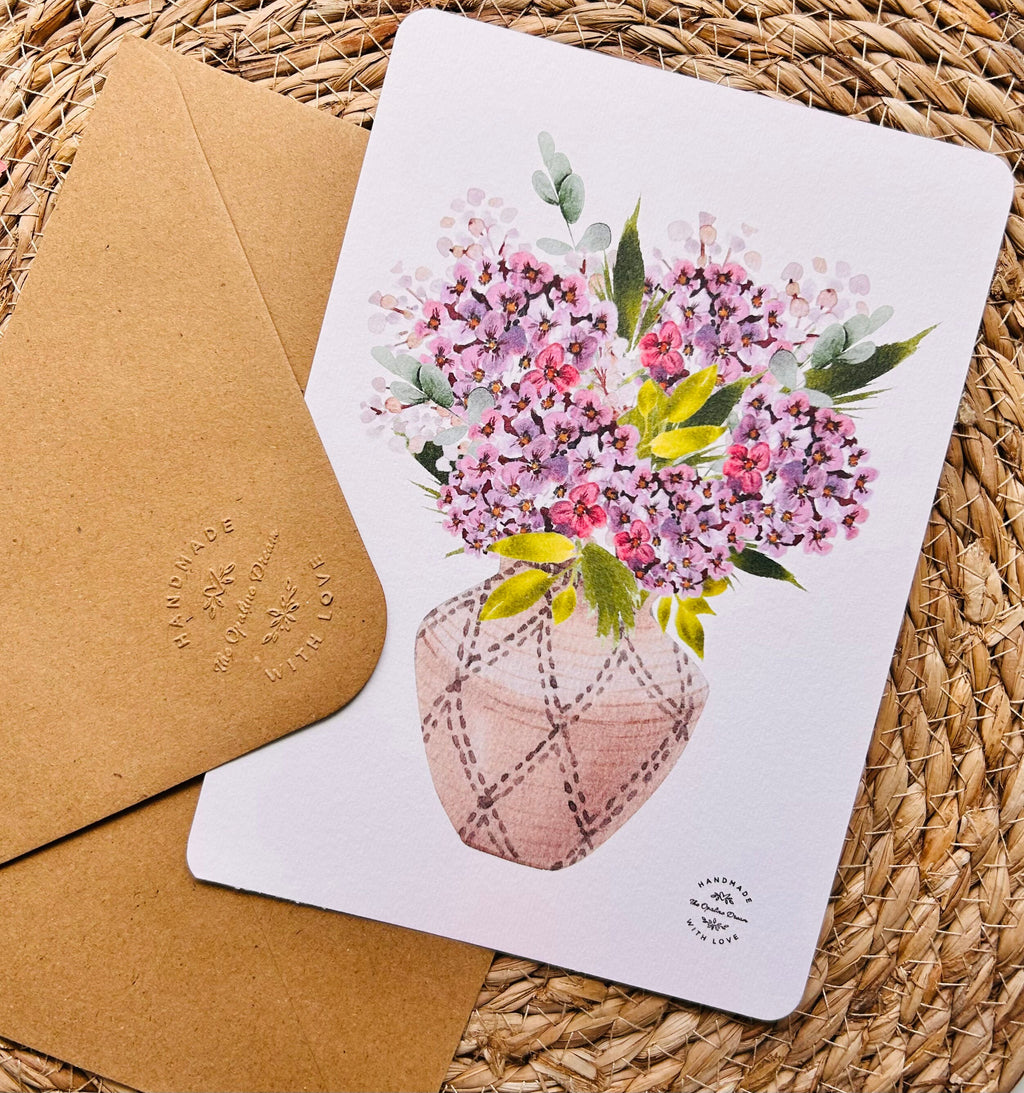 Carte Aquarelle Originale Toutes Occasions | Reproduction Artisanale Française + Enveloppe